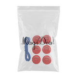 Maxbell 6 Pieces Inflatable Boat Kayak SUP D-ring Patch & Elastic Shock Cord Red