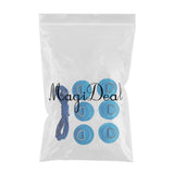 Maxbell 6 Pieces Inflatable Boat Kayak SUP D-ring Patch & Elastic Shock Cord Blue