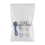 Maxbell 6 Pieces Inflatable Boat Kayak SUP D-ring Patch & Elastic Shock Cord White