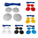 Maxbell 4 Pieces Inflatable Boat Kayak SUP D-ring Patch & Shock Bungee Cord Yellow
