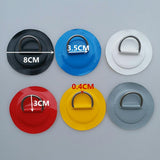Maxbell 4 Pieces Inflatable Boat Kayak SUP D-ring Patch & Shock Bungee Cord White