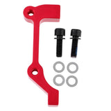 Maxbell Bicycle Bike Disc Brake Mount Adaptor for Caliper PM to IS Front Red