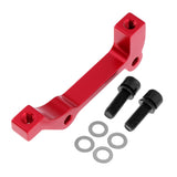 Maxbell Bicycle Bike Disc Brake Mount Adaptor for Caliper PM to IS Front Red