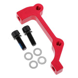 Maxbell Bicycle Bike Disc Brake Mount Adaptor for Caliper PM to IS Front Red