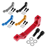 Maxbell Bicycle Bike Disc Brake Mount Adaptor for Caliper PM to IS Front Red