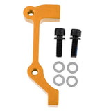 Maxbell Bicycle Bike Disc Brake Mount Adaptor for Caliper PM to IS Front Gold