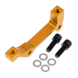 Maxbell Bicycle Bike Disc Brake Mount Adaptor for Caliper PM to IS Front Gold