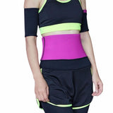 Maxbell 1 Pair Women Sudatory Shaper Gym Yoga Slimming Arm Trimmers  Black Yellow-M