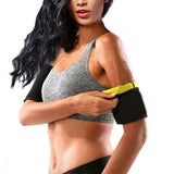 Maxbell 1 Pair Women Sudatory Shaper Gym Yoga Slimming Arm Trimmers  Black Yellow-M