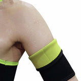 Maxbell 1 Pair Women Sudatory Shaper Gym Yoga Slimming Arm Trimmers  Black Yellow-M