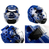 Maxbell Taekwondo Mask Face Protector Kickboxing Cap Outdoor Sports Transparent L