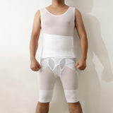 Maxbell Men's Shapewear Tummy Control Slimming Shorts Pants Body Shaper XL White