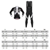 Maxbell Bike Bicycle Cycling Long Jersey T Shirt Top with Bib Pants Set Skeleton XXL