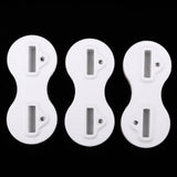 Maxbell 3pcs Plastic Fusion Fins Plug Surfboard Tri Fins Base White 2x9+1x0deg