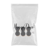 Maxbell 3pcs Plastic Fusion Fins Plug Surfboard Tri Fins Base Black 2x5+1x0deg
