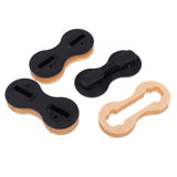 Maxbell 3pcs Plastic Fusion Fins Plug Surfboard Tri Fins Base Black 2x5+1x0deg