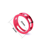 Maxbell 4 Pieces Bike Bicycle Headset Spacer 28.6mm Front Fork Stem Washer Red