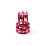 Maxbell 4 Pieces Bike Bicycle Headset Spacer 28.6mm Front Fork Stem Washer Red