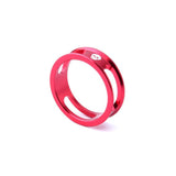 Maxbell 4 Pieces Bike Bicycle Headset Spacer 28.6mm Front Fork Stem Washer Red
