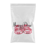 Maxbell 4 Pieces Bike Bicycle Headset Spacer 28.6mm Front Fork Stem Washer Red