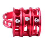Maxbell 4 Pieces Bike Bicycle Headset Spacer 28.6mm Front Fork Stem Washer Red