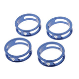 Maxbell 4 Pieces Bike Bicycle Headset Spacer 28.6mm Front Fork Stem Washer Blue