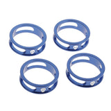 Maxbell 4 Pieces Bike Bicycle Headset Spacer 28.6mm Front Fork Stem Washer Blue