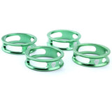 Maxbell 4 Pieces Bike Bicycle Headset Spacer 28.6mm Front Fork Stem Washer Green