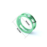 Maxbell 4 Pieces Bike Bicycle Headset Spacer 28.6mm Front Fork Stem Washer Green