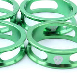 Maxbell 4 Pieces Bike Bicycle Headset Spacer 28.6mm Front Fork Stem Washer Green