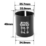 Maxbell Bicycle Seatpost Sleeve Shim Bike Seat Post Tube Adapter 33.9mm to 34.9mm