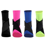 Maxbell Elastic Ankle Support Brace Ankle Guard Sports Bandage Black-L