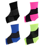 Maxbell Elastic Ankle Support Brace Ankle Guard Sports Bandage Black-XL