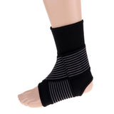 Maxbell Elastic Ankle Support Brace Ankle Guard Sports Bandage Black-XL
