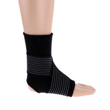 Maxbell Elastic Ankle Support Brace Ankle Guard Sports Bandage Black-XL
