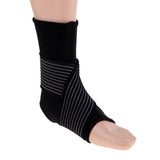 Maxbell Elastic Ankle Support Brace Ankle Guard Sports Bandage Black-XL