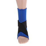 Maxbell Elastic Ankle Support Brace Ankle Guard Sports Bandage Blue-S