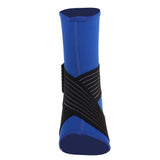 Maxbell Elastic Ankle Support Brace Ankle Guard Sports Bandage Blue-S