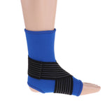 Maxbell Elastic Ankle Support Brace Ankle Guard Sports Bandage Blue-M