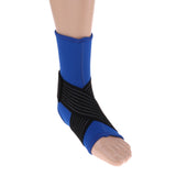Maxbell Elastic Ankle Support Brace Ankle Guard Sports Bandage Blue-M