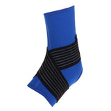 Maxbell Elastic Ankle Support Brace Ankle Guard Sports Bandage Blue-M