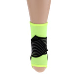 Maxbell Elastic Ankle Support Brace Ankle Guard Sports Bandage Fluorescent Green-S