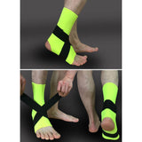 Maxbell Elastic Ankle Support Brace Ankle Guard Sports Bandage Fluorescent Green-S
