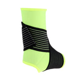 Maxbell Elastic Ankle Support Brace Ankle Guard Sports Bandage Fluorescent Green-S