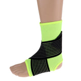 Maxbell Elastic Ankle Support Brace Ankle Guard Sports Bandage Fluorescent Green-S