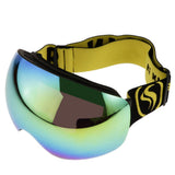 Maxbell Snowboard Snowmobile Pro Ski Snow Goggles Anti Fog UV Double-Lens Black