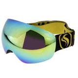 Maxbell Snowboard Snowmobile Pro Ski Snow Goggles Anti Fog UV Double-Lens Black