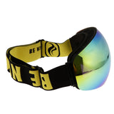 Maxbell Snowboard Snowmobile Pro Ski Snow Goggles Anti Fog UV Double-Lens Black
