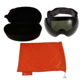 Maxbell Snowboard Snowmobile Pro Ski Snow Goggles Anti Fog UV Double-Lens Dark Brown