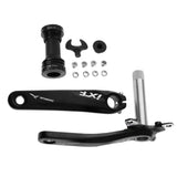 Maxbell Mountain Bike Crank Arm Set with Bottom Bracket and Chainring Bolts Black